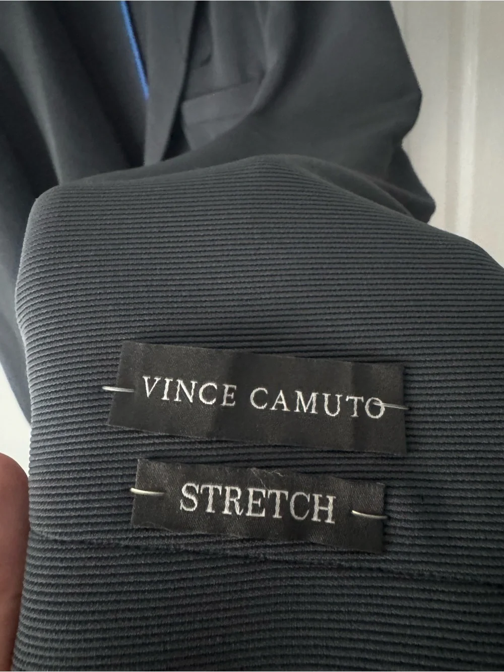 Vince Camuto Charcoal Grey Stretch Ribbed Blazer XXL Modern Tailored NWT Suit